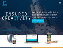 Tablet Screenshot of insuredcreativity.com